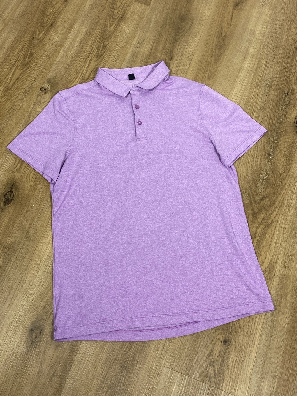 lululemon athletica Evolution Men's Lavender Heather Polo Medium